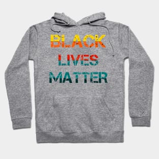Black Lives Matter - BLM - Vintage/Retro Distressed text Hoodie